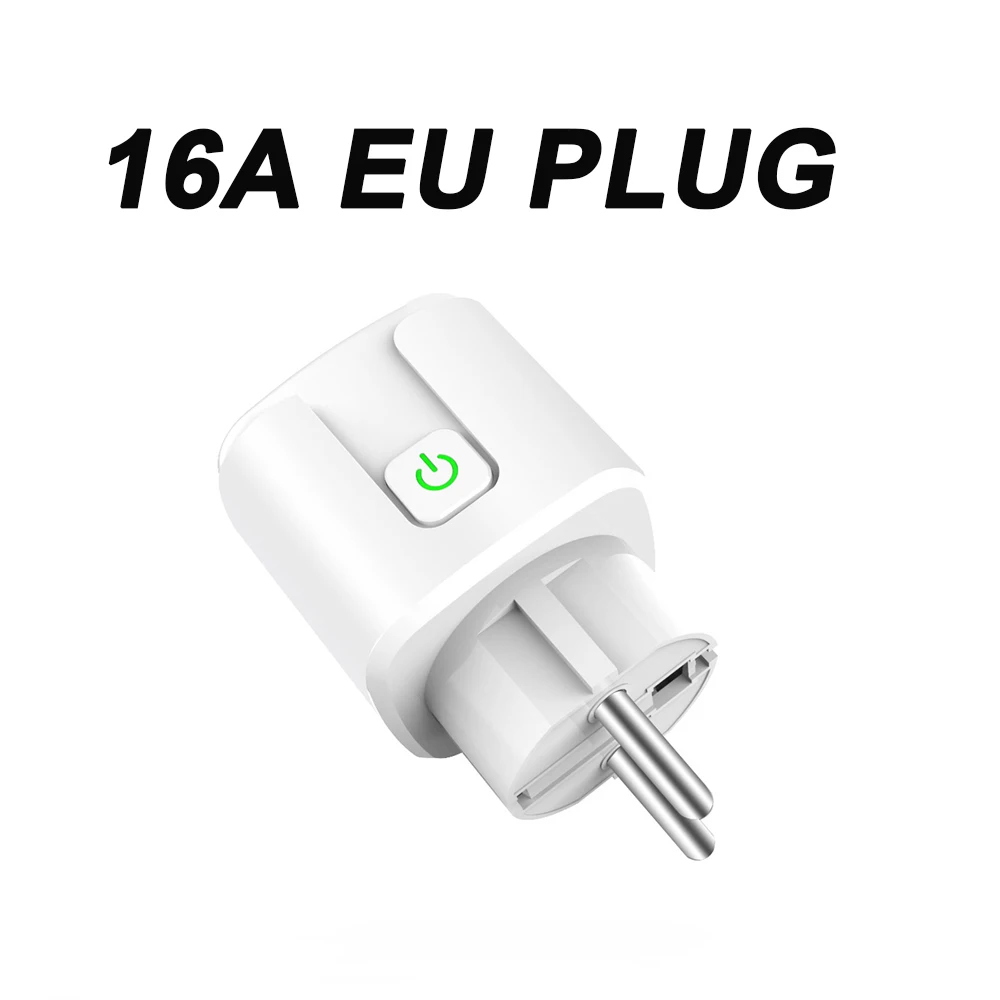 16A EU PLUG Умная вилка Wifi 10A/16A умная розетка Tuya умная жизнь приложение дистанционное управление ЕС США Великобритания вилка работа с Alexa Google Home Mini IFTTT - Комплект: 16A EU PLUG