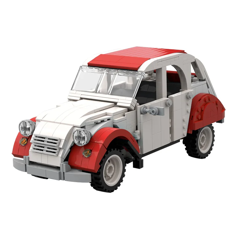 

Building Block Red And Blue Technicalal Mini Car For C4481 Diy Children's Gifts Educational Toys