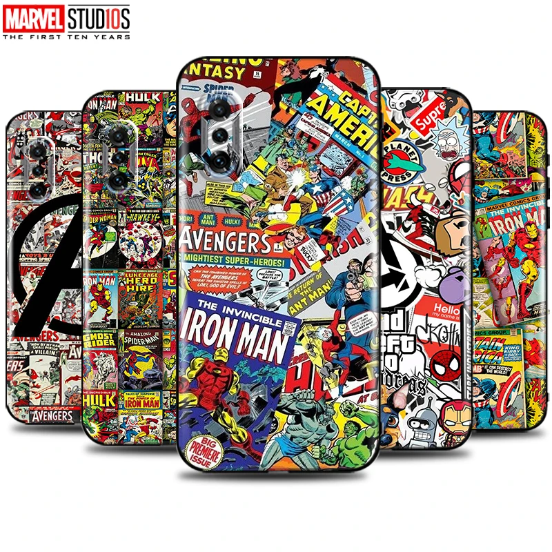 

Phone Case For Xiaomi Poco F3 GT Funda Cover Marvel Avengers Comics Iron Man SpiderMan Hulk Deadpool Venom Thor Captain America