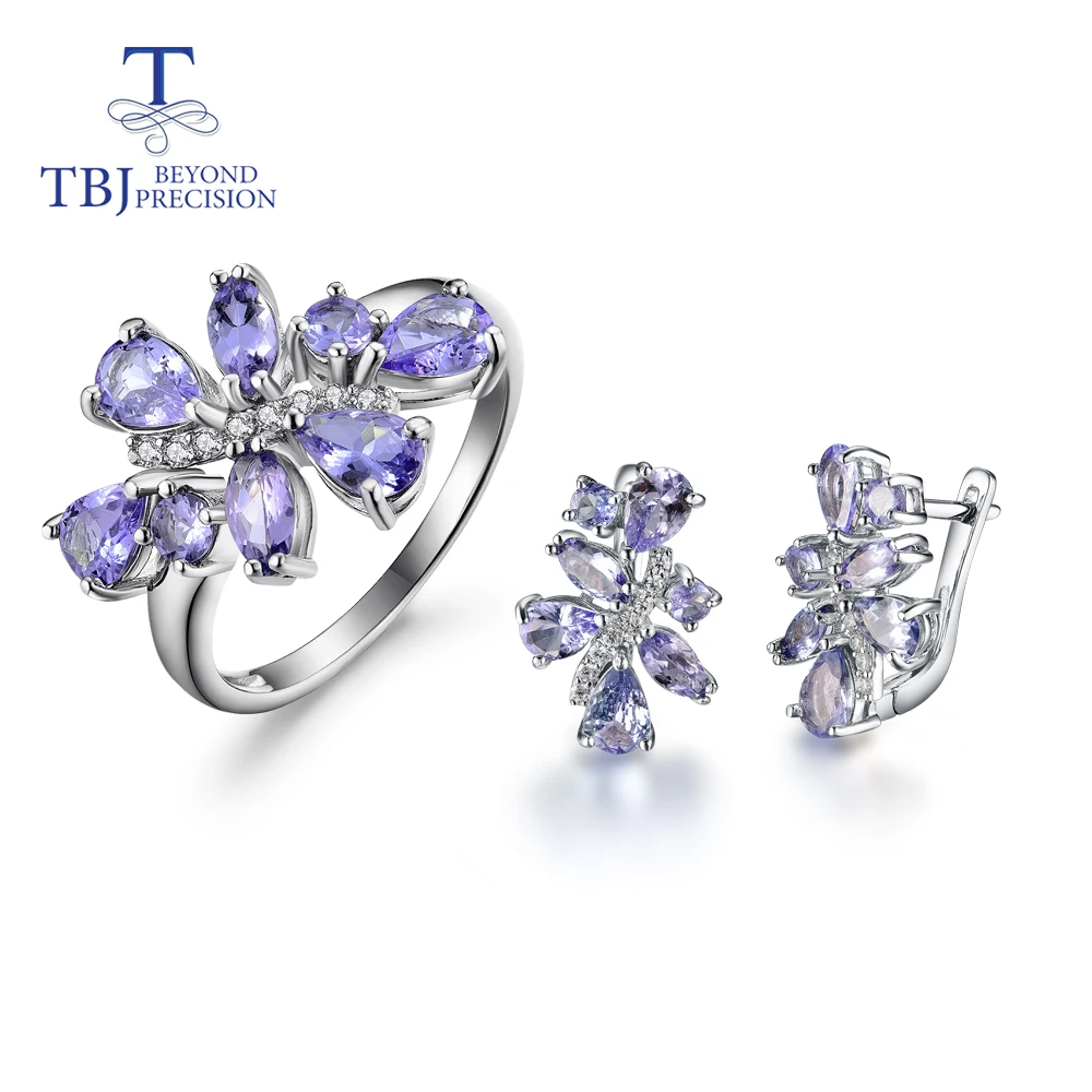 Женский ювелирный комплект из кольца и серёг серебра 925 пробы|Ювелирные наборы| |