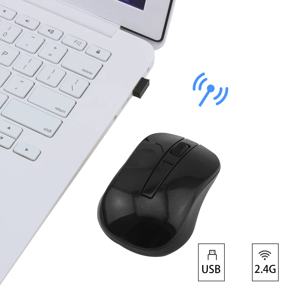 CHYI 2 4G USB мини Беспроводной Мышь 1000/1200/1600 Точек на дюйм оптическая компьютерная