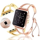 Ремешок из нержавеющей стали для Apple Watch 38 мм 42 мм 40 мм 44 мм