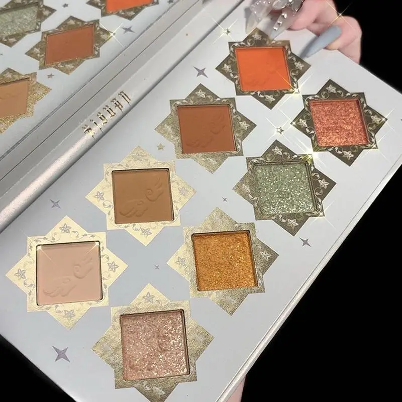 

New Arrival 8 Colors Charm Angel Pressed Eyeshadow Eyeshadow Neon Lasting Long Glitter Colorful Palette Pigmented Eyeshadow W8S8