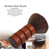 pure wooden handle broken hair cleaning brush barbershop dust brush for head and neck%ef%bc%8cscissors clippers cleaning tool