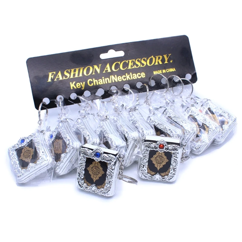 Миниатюрный арабский Коран книга исламский брелок кулон Мусульманский M68E | Дом и