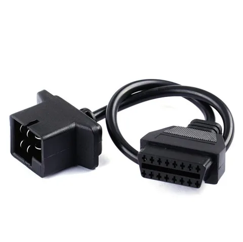 Для Chrysler Jeep Dodge 6-контактный OBD1 в OBD2 Конвертируемый кабель-адаптер Автомобильный считыватель кодов Диагностический инструмент Адаптер Разъем Провод