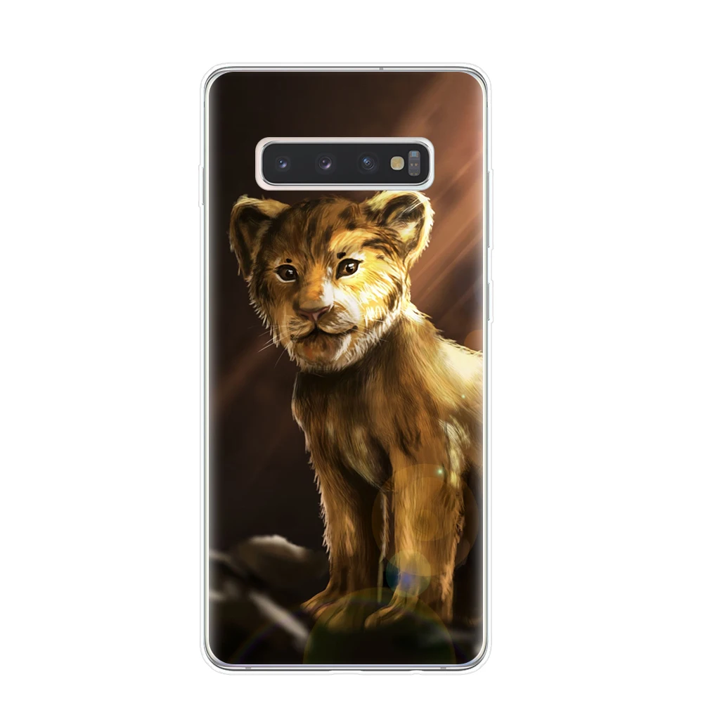 Роскошный чехол для телефона Lion King nala simba timon для samsung Galaxy S10 S9 S8 Plus S6 S7 Edge S10E Lite 5G Мягкий ТПУ чехол Капа Etui