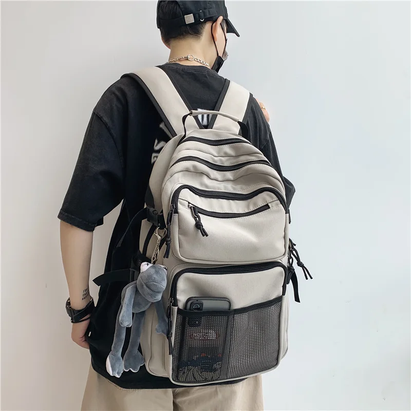 Tiptoegirls Mesh Pockets Nylon Travel Backpack Fashion Lady Laptop Bag College Schoolbag Frog Pendant Leisure | Багаж и сумки