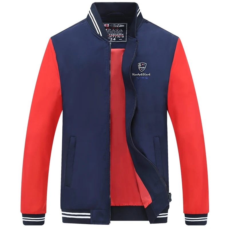 

Мужской повседневный тренчкот, куртка-бомбер составного кроя с вышивкой, большой размер 4XL, весна 2020