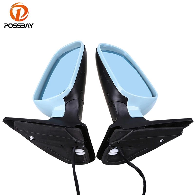 Posbay Автомобильное зеркало заднего вида синие линзы стекло дверь крыло зеркала