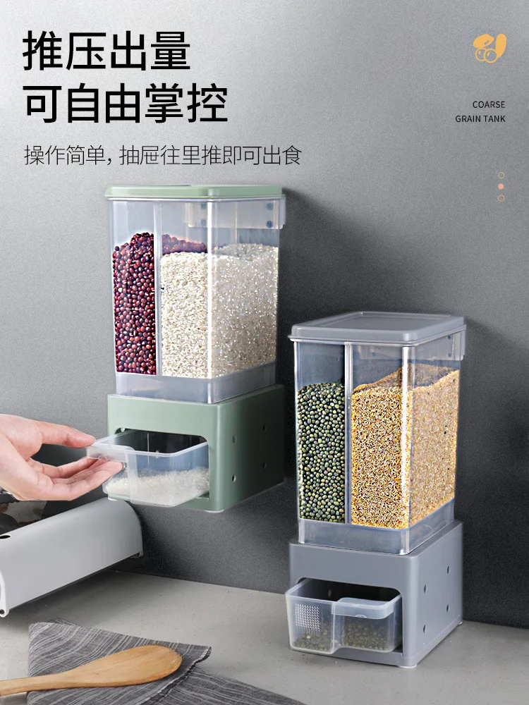 Прозрачная герметичная коробка для хранения емкость зерен кухонные контейнеры