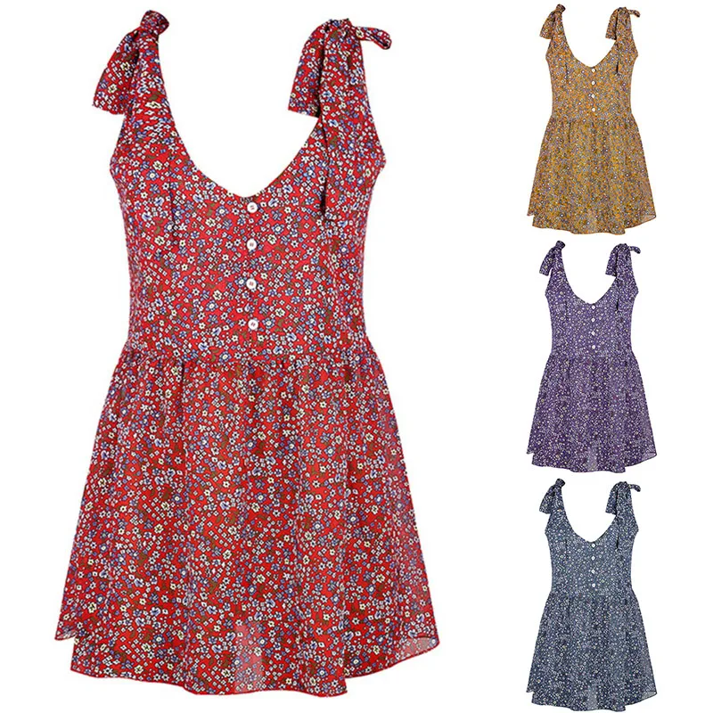 

Топы без рукавов с цветочным рисунком для женщин, Летняя женская одежда на шнуровке, женский топ с открытыми плечами