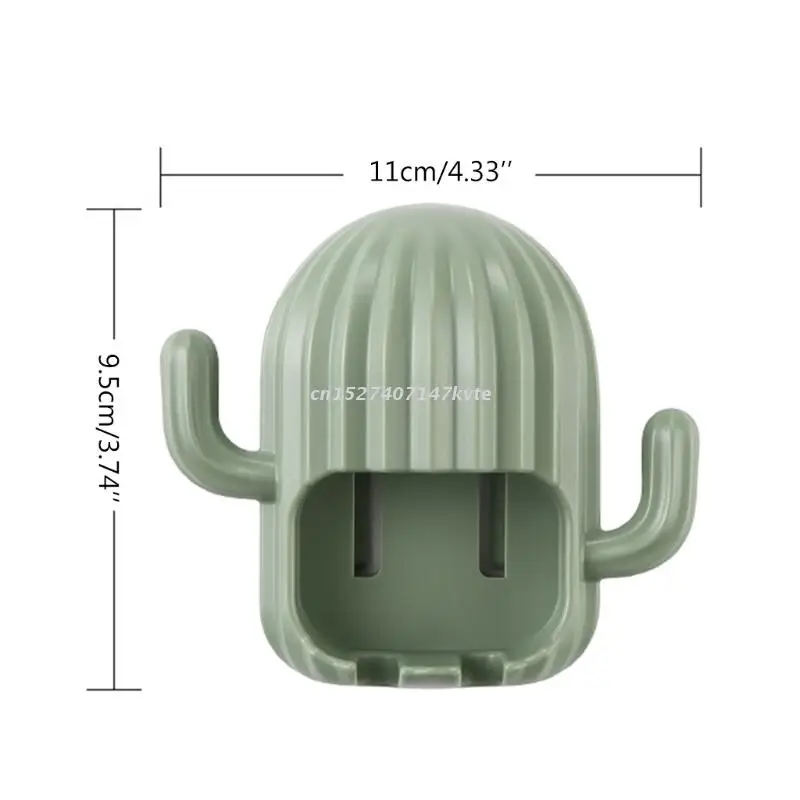 

Wall Mounted Electric Toothbrush Holder Cactus Hook Creative Drain Shelf Toothbrush Organizer Bathroom Storage Rack Accessories