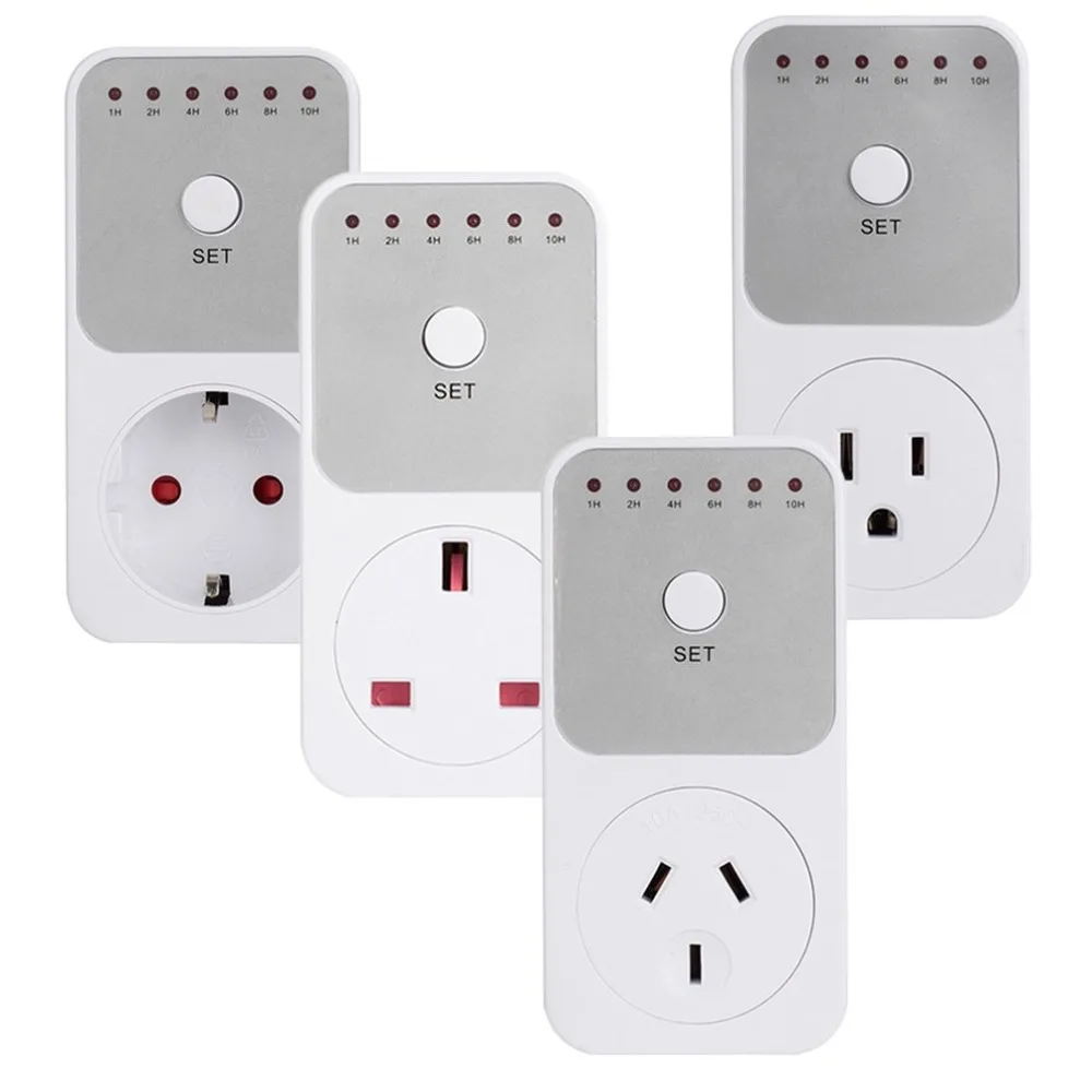 Мини светодиодный таймер обратного отсчета 120V 15A 1h 10h розетка контроль Plug in Time для
