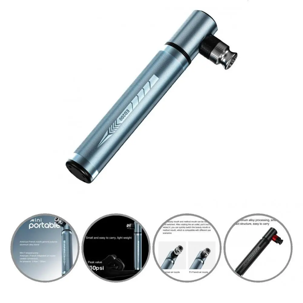 

Practical Mini Bike Pump Anti-oxidation Flexibility Bicycle Pump for Refit Floor Bicycle Pressure Pump
