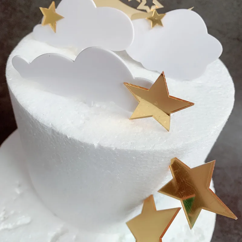 1 шт. облака с изображением Луны звезд для капкейка-торт вечерние принадлежности