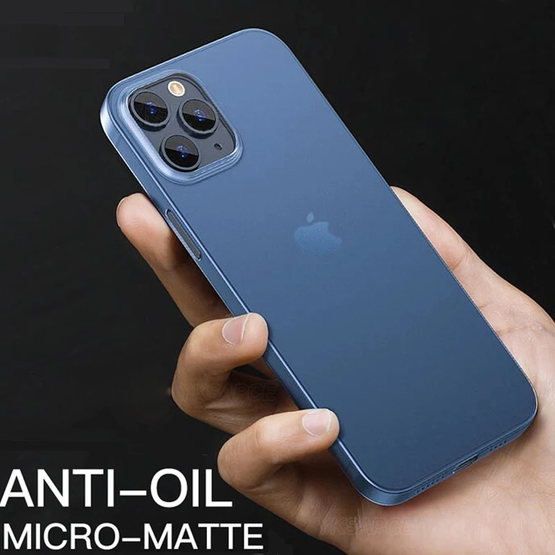 colorful 0 3mm ultra thin matte case for iphone 13 12 mini 11 xr x xs pro max 6 7 8 se 2 3 translucent hard frosted phone cover free global shipping