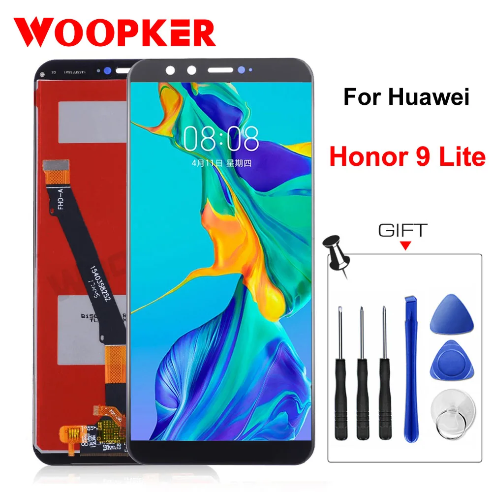 Сенсорный экран для Huawei Honor 9 lite ЖК-дисплей с цифрователем сенсорного вода Замена 5