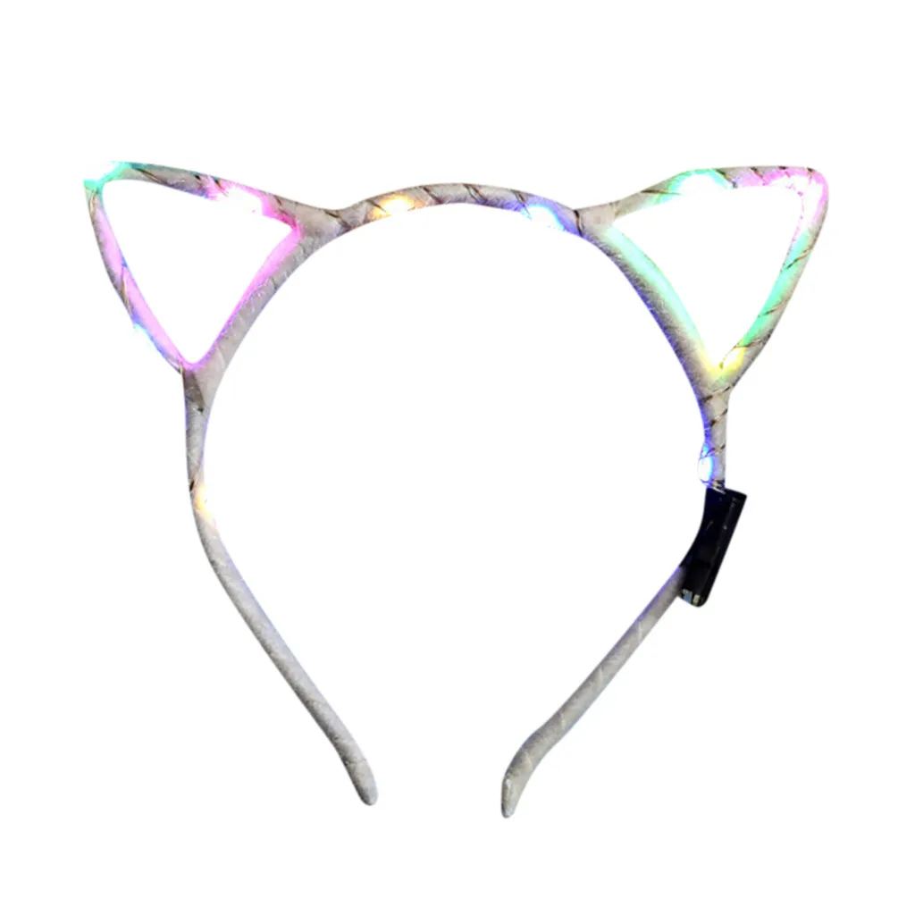 Обручи для волос девочек El светодиодный Клубные вечерние аксессуары освещение