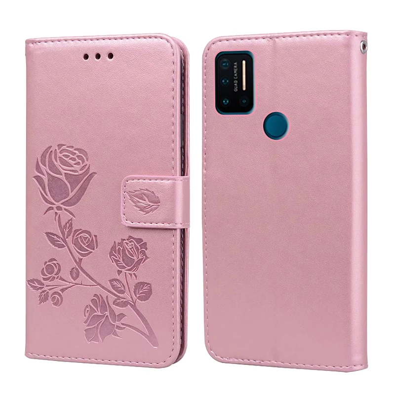 2020 new embossed rose flower women wallet case for umidigi a7 pro flip case cover for umi umidigi a7 pro 6 3 a7pro phone cases free global shipping