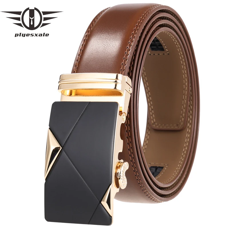 

2021 Top Mens Belts Luxury High Quality Cow Genuine Leather Ratchet Belts For Men Automatic Buckle Wedding Waist Male Kemer G224