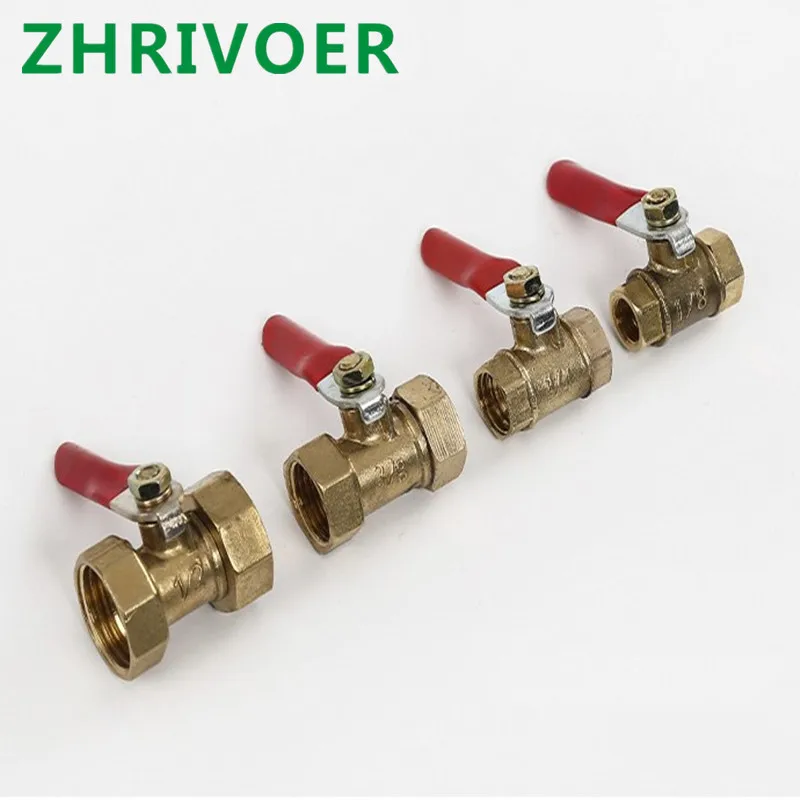 Шаровой клапан с внутренней резьбой латунный соединитель соединительный