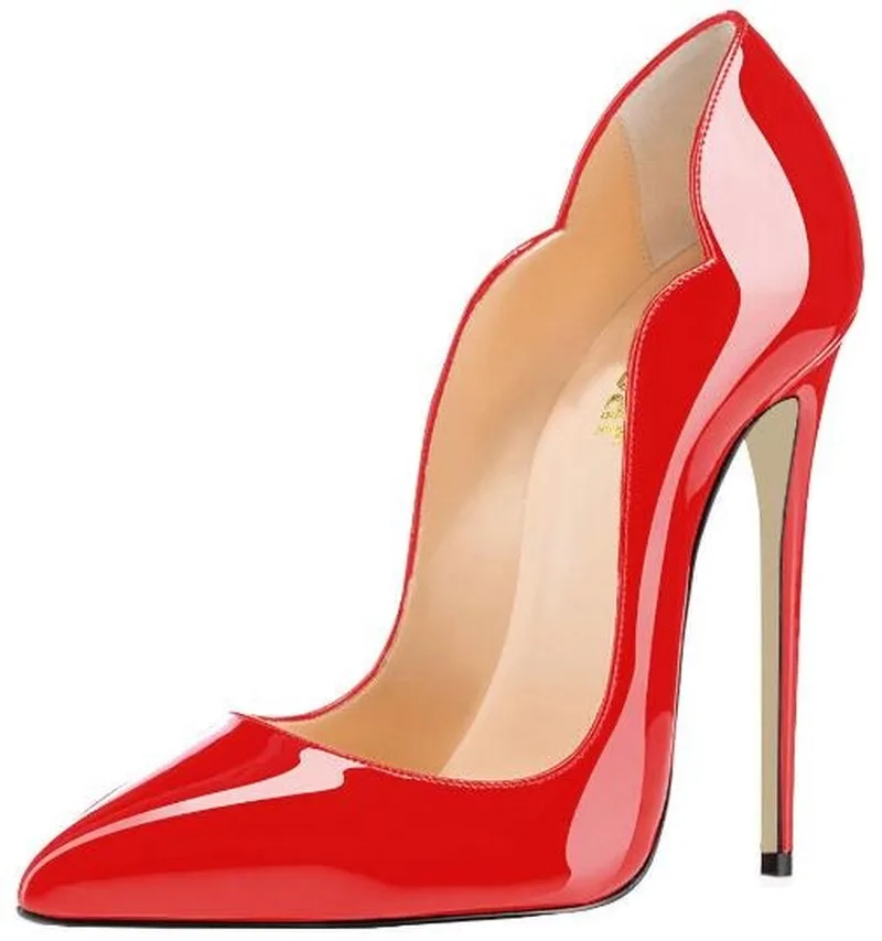 

Shoes Woman High Heels Pumps 11cm Tacones Pointed Toe Stilettos Talon Femme Sexy Ladies Wedding Shoes Black Heels Big Size 35-44