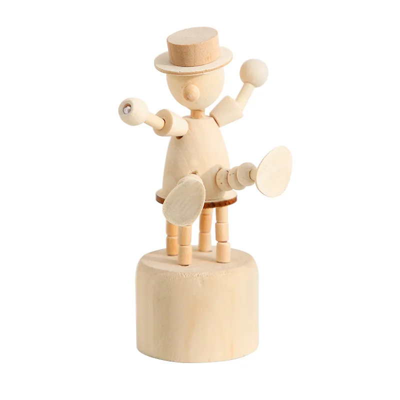 

Wooden Small Animal Mini Desktop Ornaments Creative Cute Student Children's Educational Toys Nordic Style Bedroom Decoration