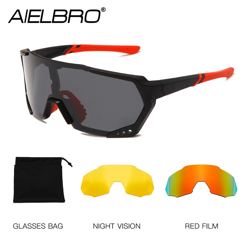 Мужские солнцезащитные очки с двумя линзами набор велосипедных очков