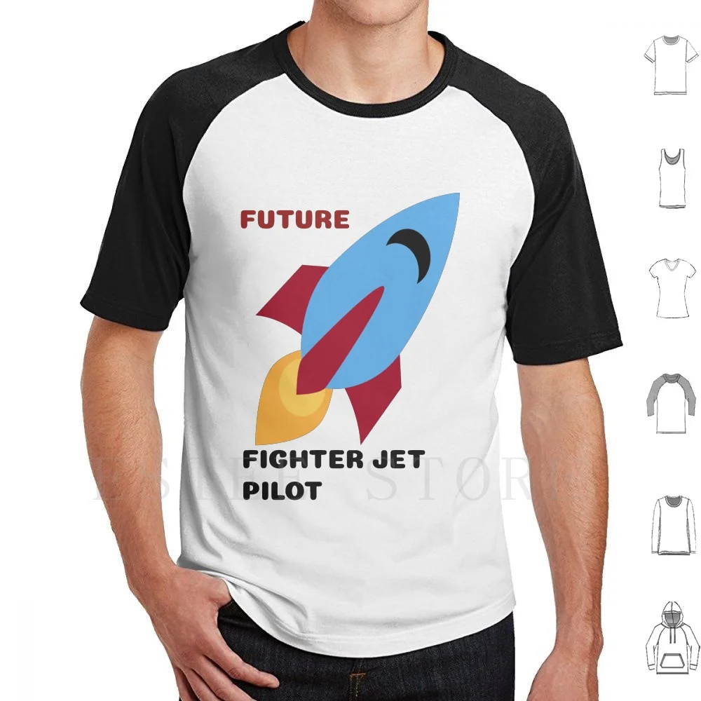 Fun T Shirt Men Cotton 6xl Funny Future Fighter Jet Pilot Classic Space Flight Air Plane | Мужская одежда - Фото №1