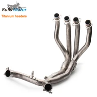 racing motorcycle exhaust titanium exhaust pipe for kawasaki z1000 moto z1000sx 2019 headers dual outlet manifold downpipe