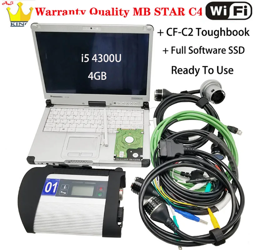 Лучший MB STAR C4 с V2020.03 программного обеспечения SSD SD Connect Compact 4 диагностический