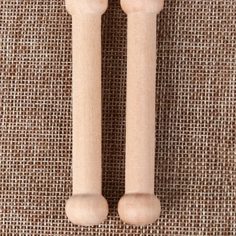 Вязанная палочка 2 шт. рукоделие Ткачество инструмент Дерево тканый свитер шарф