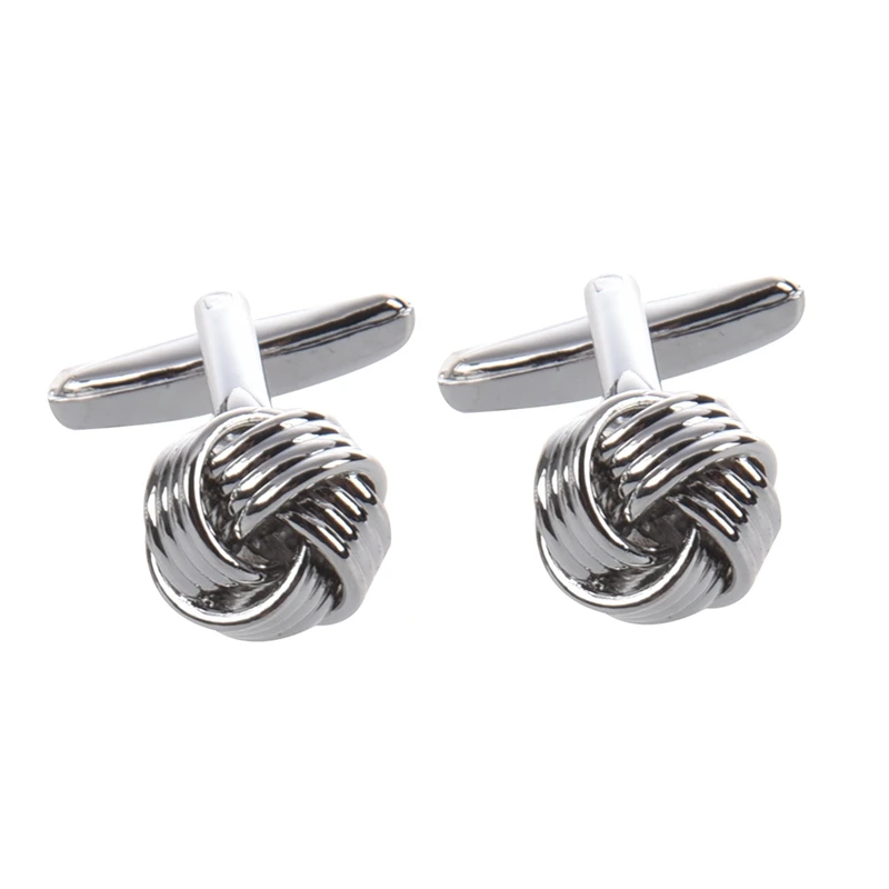 1 пара широких запонок с узлом из тонкой нити и шт. мужской Карманный платок