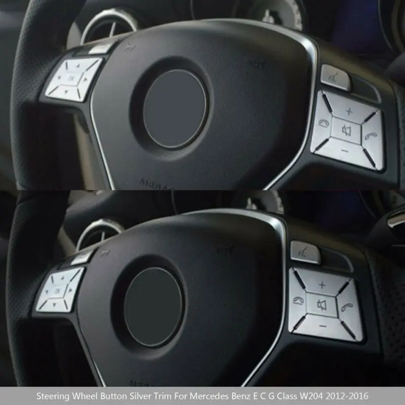 Кнопки на рулевое колесо автомобиля серебристый для Mercedes Benz E C G Class 2012 2016 ABS