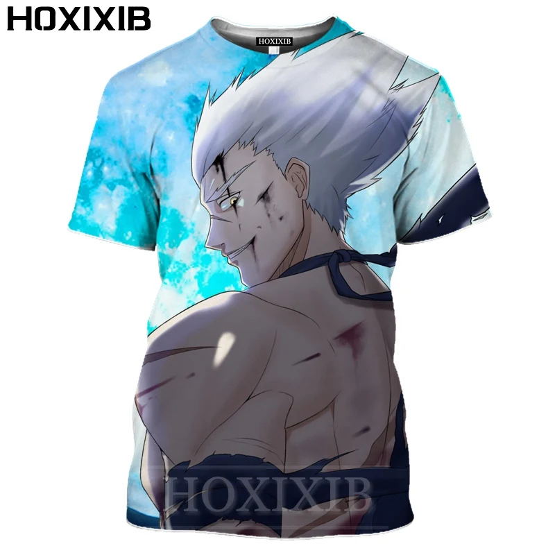 

Футболка HOXIXIB с 3D принтом «One Punch Man» для женщин и японские комиксы, пикантная уличная одежда с коротким рукавом для девушек и татсумаков