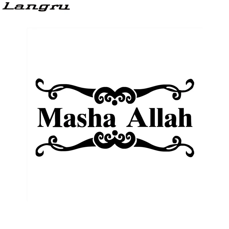 

Langru Маша АЛЛАХ БОГ мусульманская лодка виниловые автомобильные наклейки мотоцикл автомобильные аксессуары Jdm