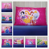 disney princess pillow cases for girls bedroom pillow cover shams kids bed decoration childrens home 1 piece 3d printed new