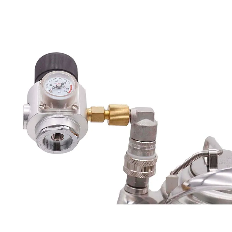 Homebrew Kegging Gas Supply Kit Mini Co2 Regulator & Stainless Ball Lock Disconnect 3/8-18UNF 0-90psi Fit Keg | Дом и сад
