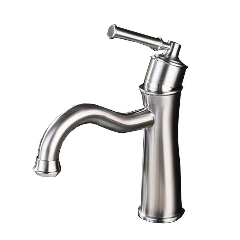 Кухонный Смеситель WASOURLF из нержавеющей стали 304 матовый смеситель для раковины с