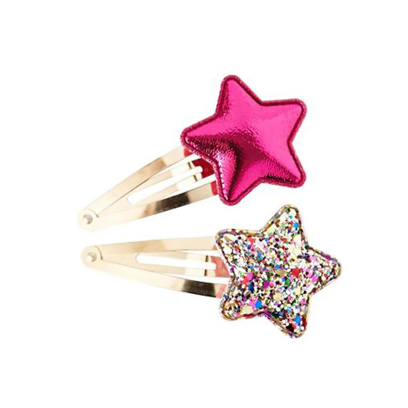2PC Fashion Star Love Crown Children's series Hair Pins Barrettes lovely Girls Grips Alloy Accessories HeadWear | Детская одежда и