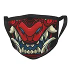 Red Oni Demon Maw многоразовая маска для лица, губки Maw, дымчатые клыки, красные клыки, противодымчатая Пылезащитная маска, респиратор