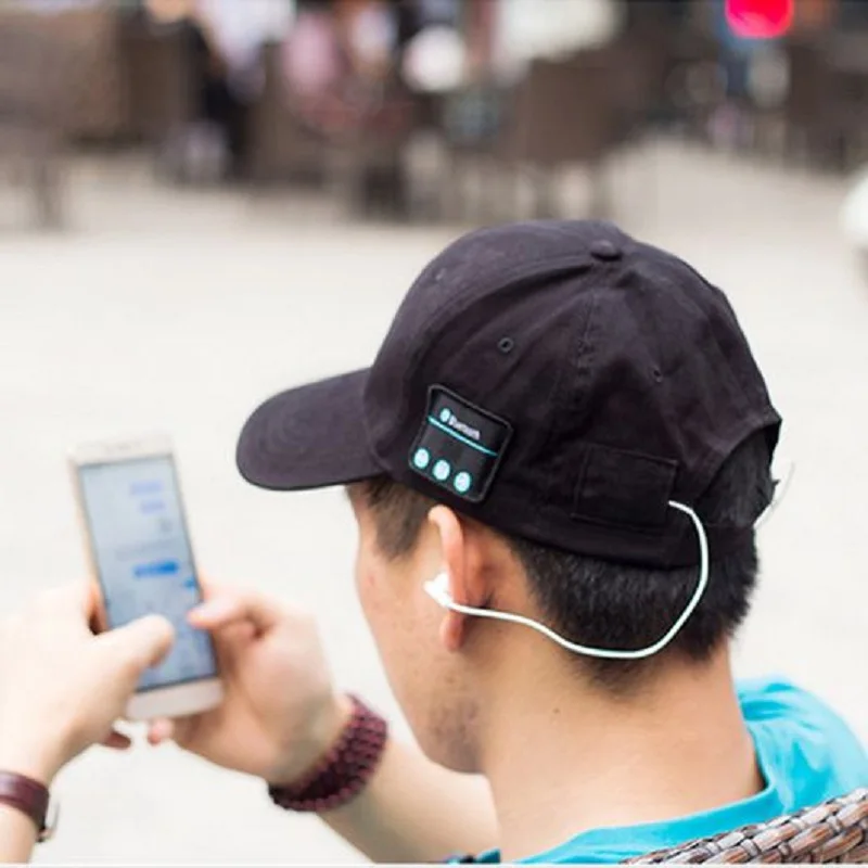 Беспроводной Bluetooth колпачок для наушников микрофон наружная бейсбольная шляпа