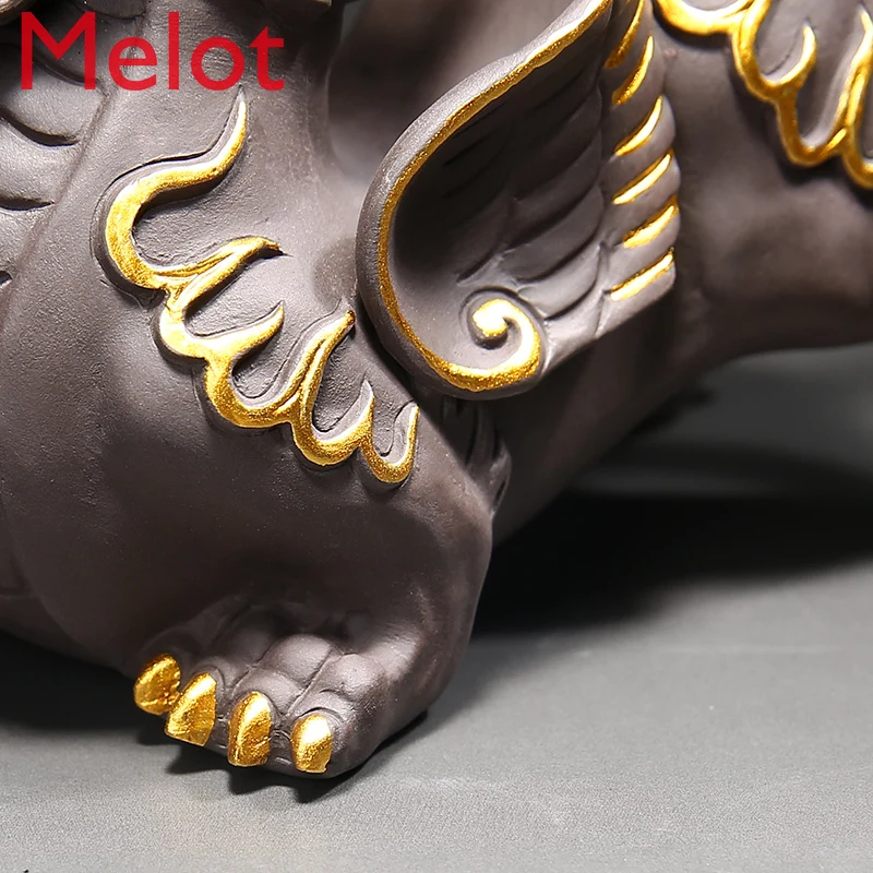 

Purple sand tea favorite large cultivable fine ornaments Zhaocai tea table accessories tea set Zen tea ceremony