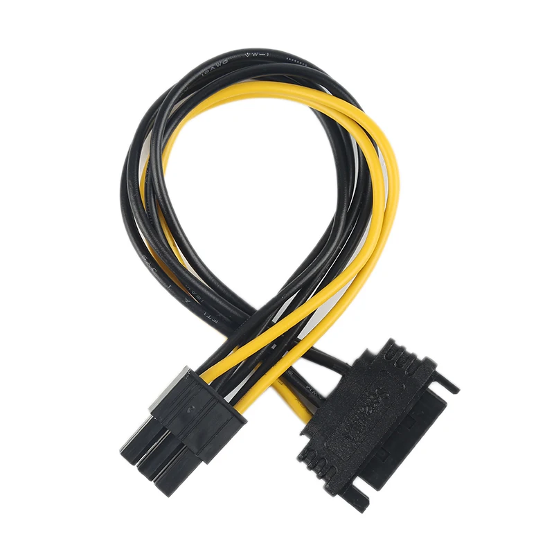 Кабель адаптер для видеокарты SATA 15 Pin Power Female 6Pin Male PCI Express компьютерные аксессуары