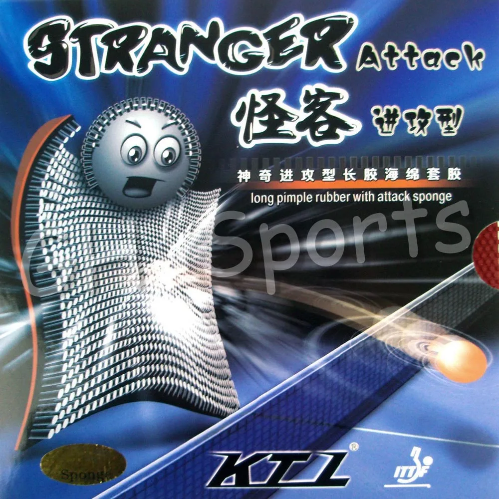 KTL Stranger Attack Long Pips-out резиновый пинг-понг с губкой