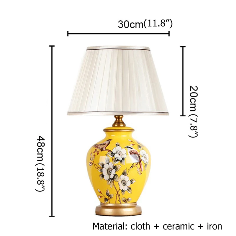 Керамические настольные лампы AOSONG медные современные роскошные настосветильник