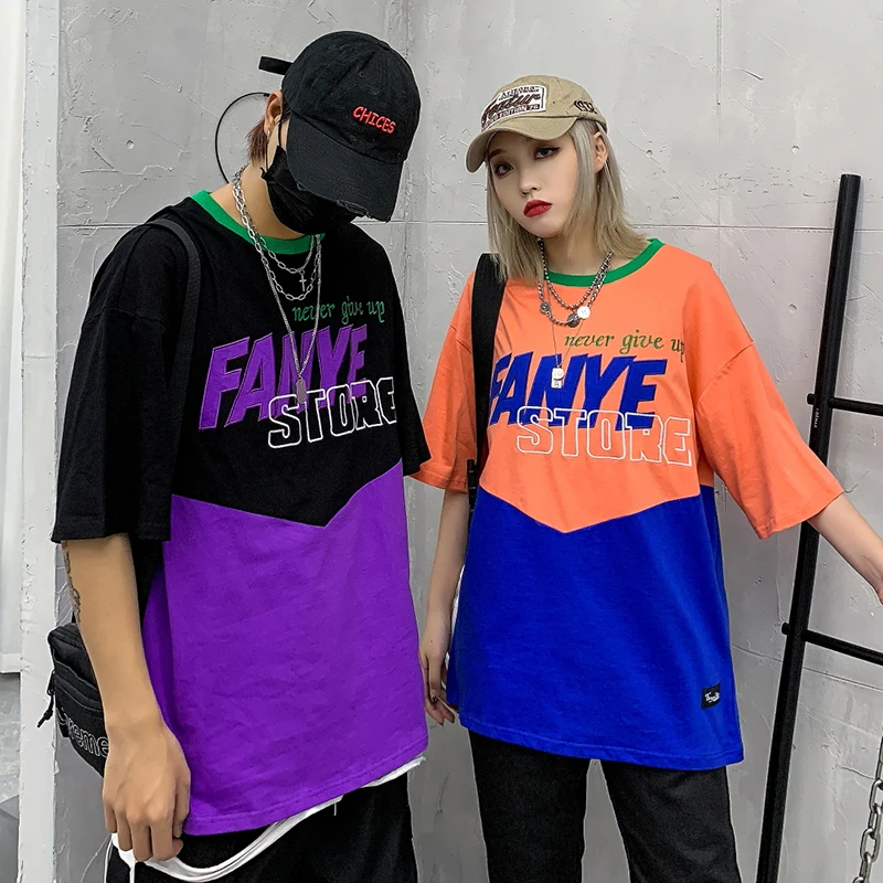 Футболка мужская с надписью оригинальная Свободная рубашка круглым вырезом