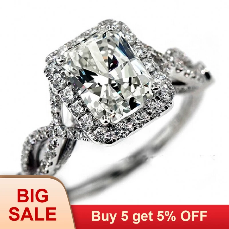 Женское кольцо из серебра 925 пробы с фианитом | Украшения и аксессуары