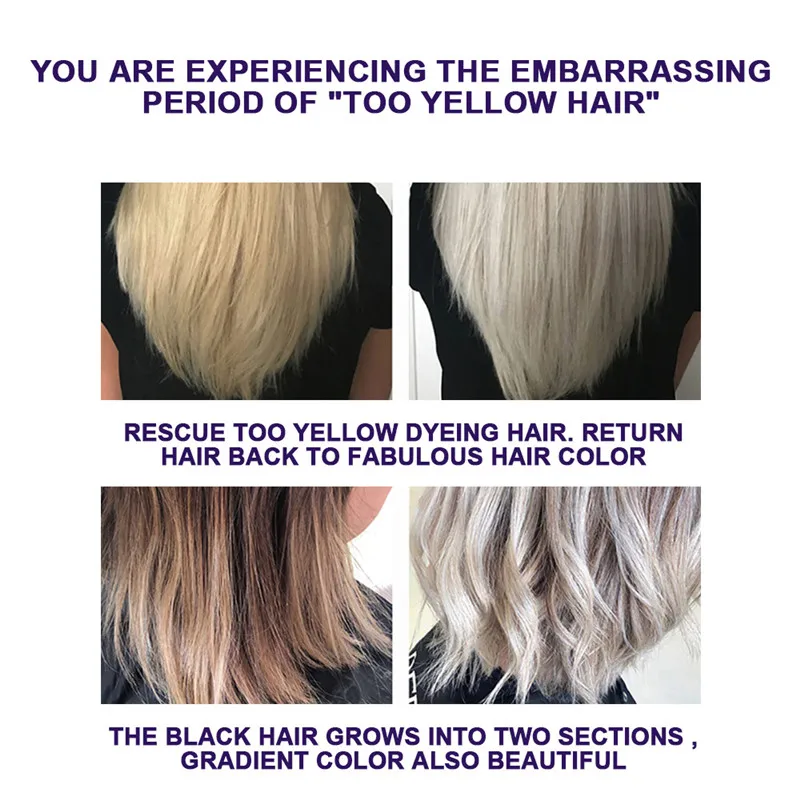 

Hair Mask Anti-Brassy Hair Conditioner Remove Yellow And Brassy Tone 2.1 oz M88